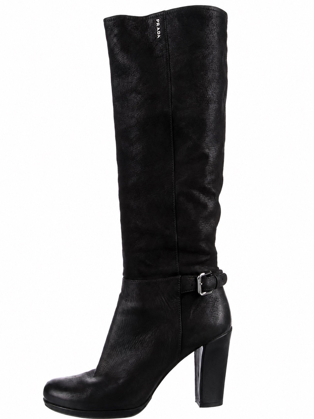 Prada Sport $995 / Linea Rossa black leather knee-high platform boots LC